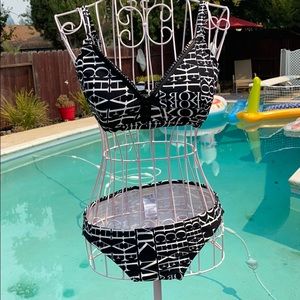 Micheal Kors  Logo black/ white Small Bikini